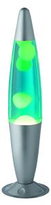 Lampada Lava Lamp da Interno H 41 in Metallo Argento