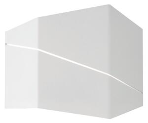 Applique da Interno a LED in Metallo Bianco Opaco