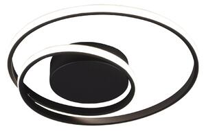 Plafoniera da Interno a LED in Metallo Nero Opaco