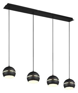Lampada a Sospensione da Interno E14 in Metallo Nero Opaco