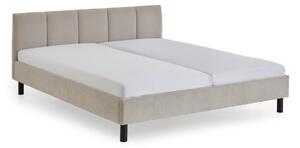 Letto matrimoniale imbottito beige rete non inclusa 180x200 cm Joker – Meise Möbel