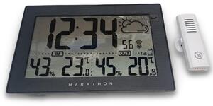 Stazione meteorologica Marathon Geneva con orologio radio e sensore termometro-igrometro