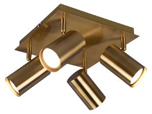 Spot da Interno a Led in Metallo Ottone Antico