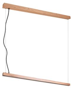 Lampada a Sospensione da Interno a led in Legno naturale Legno Naturale
