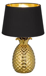 Lampada tavolo da Interno E27 in Ceramica Oro
