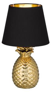 Lampada tavolo da Interno E14 in Ceramica Oro