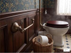 Portarotolo per carta igienica da bagno LIBERTY Dimensioni 20x9x h 7 cm finitura Bronzo lucido