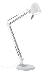 Lampada tavolo da Interno a LED in Metallo Bianco Opaco