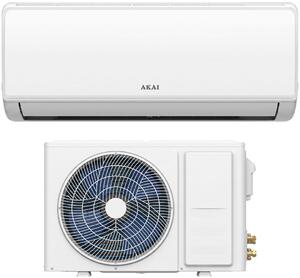 Akai Climatizzatore 9000 Btu Inverter Monosplit Condizionatore con Pompa di Calore Classe Classe A++/A+ Gas R32 Wi-Fi (Unit Interna+ Unit Esterna