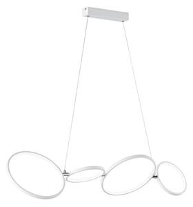 Lampada a Sospensione da Interno a LED in Metallo Bianco Opaco