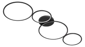 Plafoniera da Interno a LED in Metallo Nero Opaco