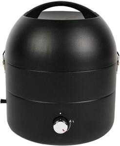 Griglia da tavolo - Griglia compatta - Divertimento spontaneo con il barbecue - Bruciatore in acciaio inossidabile - Superficie di cottura di 31 cm - Colore: nero