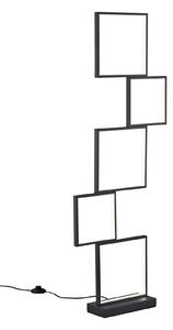 Piantana da Interno a LED in Metallo Nero Opaco