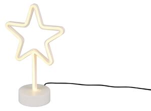 Lampada tavolo da Interno a LED in Plastica Bianco