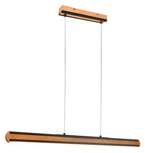 Lampada a Sospensione da Interno a led in Legno naturale Legno Naturale