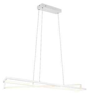 Lampada a Sospensione da Interno a led in Metallo Bianco Opaco