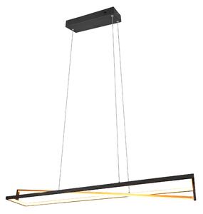 Lampada a Sospensione da Interno a led in Metallo Nero Opaco