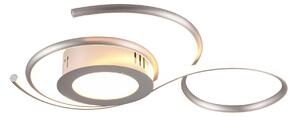 Plafoniera da Interno a LED in Metallo Nickel Opaco