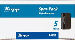 Kopp PARIS – Cornice di copertura doppia, colore: palissandro, confezione professionale: 5 pezzi