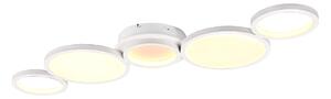 Plafoniera da Interno a LED in Metallo Bianco Opaco