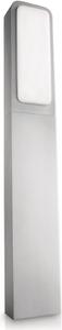 Philips Ecomoods, lampada da esterno a palo/colonna, modello 169168716, colore grigio, alluminio, grado di protezione IP44, ideale per giardino e terrazza
