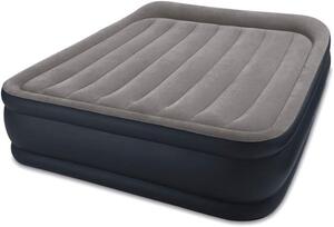 Materasso gonfiabile - Ideale per ospiti - Dotato di pompa integrata - Dimensioni: 152 x 203 cm - Colore: blu