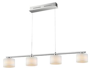 Lampada a Sospensione da Interno a LED in Metallo Nickel Opaco