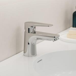 Kronenbach Radia 3.0: Miscelatore monocomando per lavabo, con funzione di risparmio energetico, senza tappo di scarico, a basso consumo di acqua