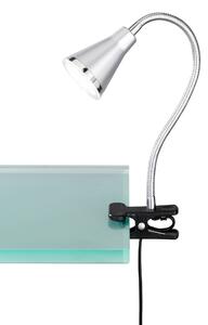 Lampa a morsetto da Interno a LED in Plastica Titanio
