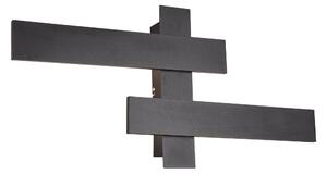 Applique da Interno a LED in Metallo Nero Opaco