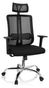Hjh OFFICE Sedia da ufficio Home Office ZH 200 sedia da scrivania con braccioli tessuto / mesh sedia girevole
