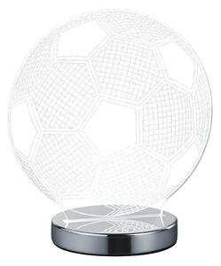 Lampada tavolo da Interno a LED in Metallo Cromo