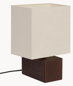 Lampada da tavolo con base in legno di faggio Zam