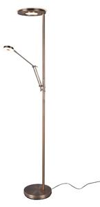 Piantana da Interno a LED in Metallo Ottone