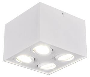 Plafoniera da Interno GU10 in Metallo Bianco Opaco