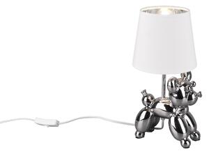 Lampada tavolo da Interno a LED in Ceramica Silver