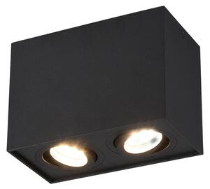 Plafoniera da Interno GU10 in Metallo Nero Opaco