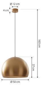 Lucande Lythara LED a sospensione ottone Ø 50cm
