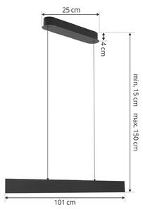 Lucande Philine LED a sospensione lunga 101 cm