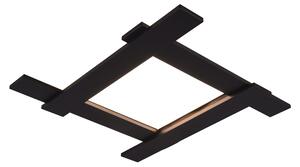 Plafoniera da Interno a LED in Metallo Nero Opaco
