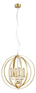 Lampadario da Interno E14 in Metallo Ottone Lucido