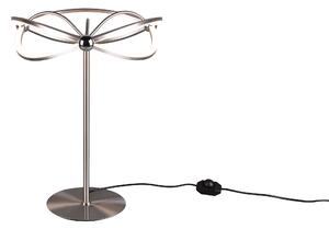 Lampada tavolo da Interno a LED in Metallo Nickel Opaco