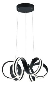 Lampada a Sospensione da Interno a LED in Metallo Nero Opaco