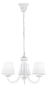 Lampadario da Interno E14 in Metallo Bianco Opaco