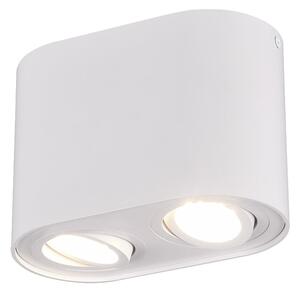 Plafoniera da Interno GU10 in Metallo Bianco Opaco
