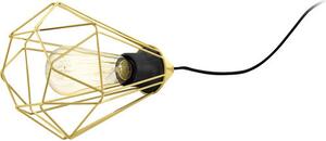 Lampada da tavolo a 1 luce HxLxØ 26,5x17,5x17,5 cm Tarbes ottone/spazzolato