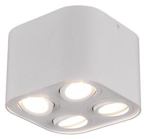 Plafoniera da Interno GU10 in Metallo Bianco Opaco