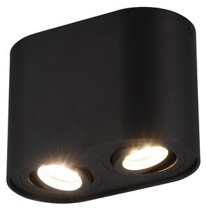 Plafoniera da Interno GU10 in Metallo Nero Opaco