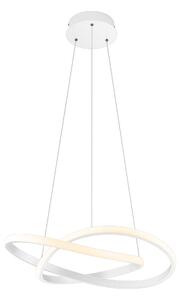 Lampada a Sospensione da Interno a LED in Metallo Bianco Opaco