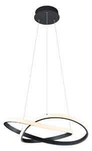 Lampada a Sospensione da Interno a LED in Metallo Nero Opaco